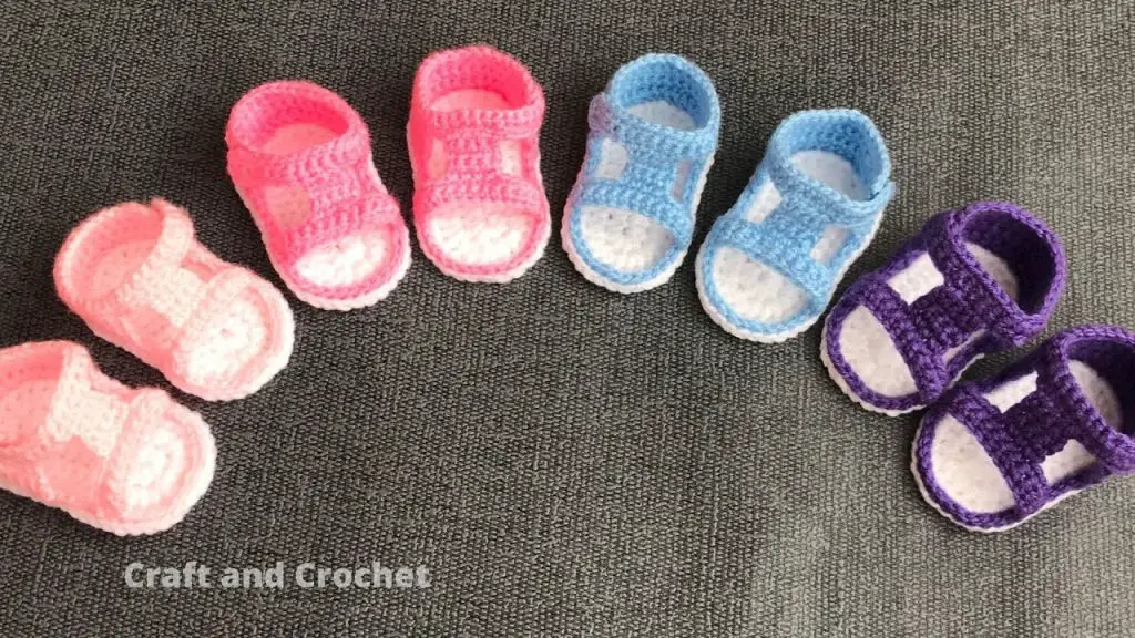 Easy Crochet Sandals For Babies – 20 Minute Crochet Patterns