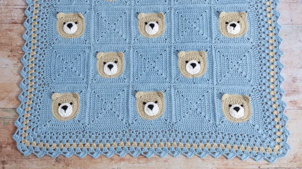 Free Crochet Teddy Bear Blanket Pattern - Quick And Easy Crochet Patterns
