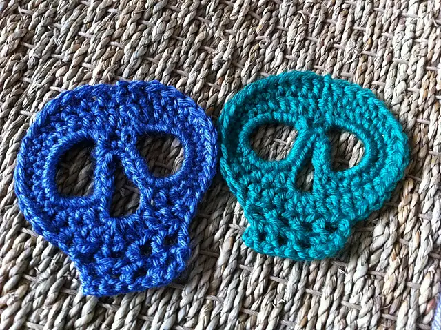 Day Of The Dead Skull Motif- Halloween Crochet Patterns For Beginners
