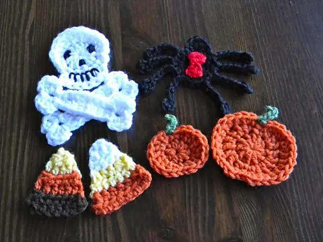 Halloween Crochet Patterns For Beginners- Free Crochet Halloween Applique Patterns