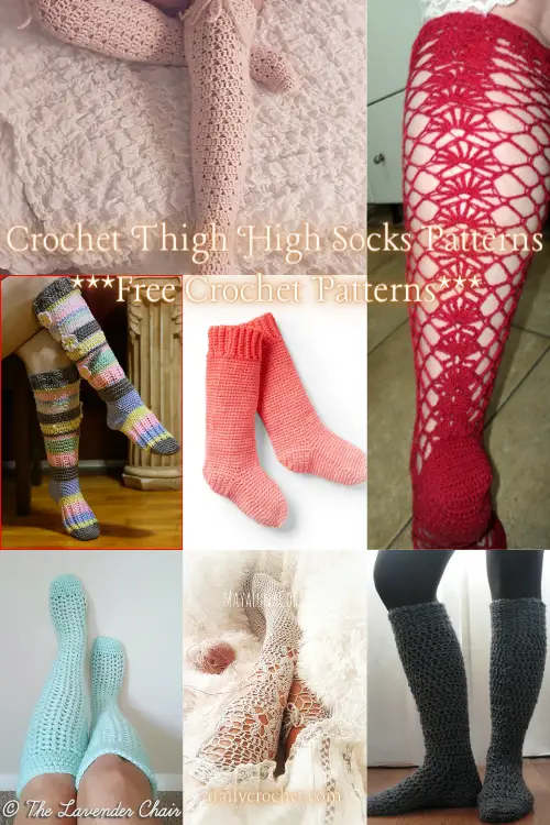 Crochet Thigh High Socks Patterns-10 Beautiful Patterns