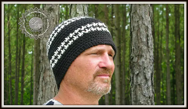 Hounds Tooth Beanie Hat