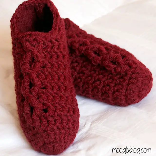 60 minute crochet slippers