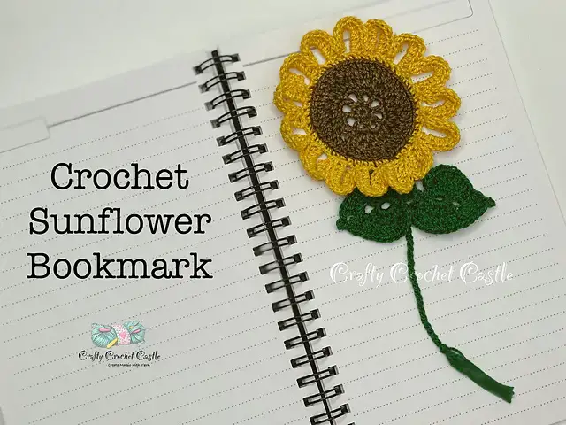Sunflower Bookmark- Easy Pattern For The Flower Lover 