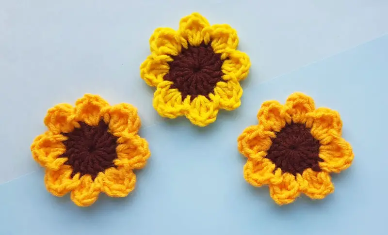 Simple Sunflower -Easy Crochet Pattern 