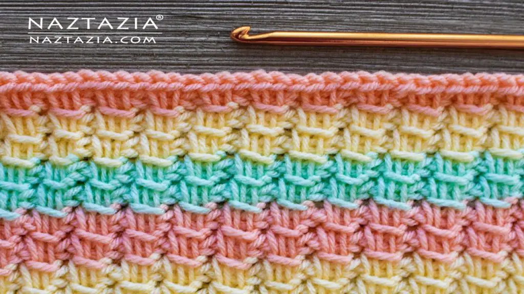 How To Crochet Tunisian Cross Over Stitch- Learn A New Crochet Stitch
