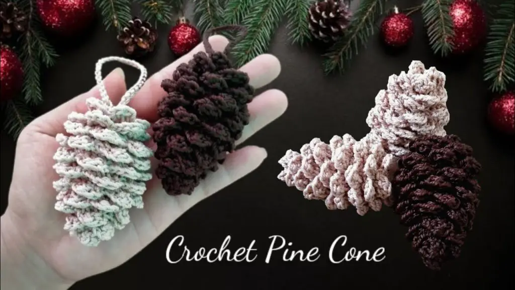 Pine Cone Crochet Ornament: Decorate Your Christmas Tree