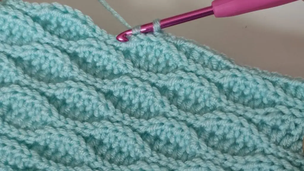 3D Ocean Wave Crochet Stitch Pattern- Unique Crochet Stitches