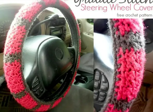Crochet steering wheel free pattern