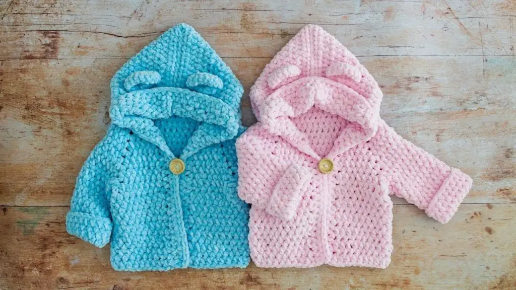 Easy Crochet Baby Hoodie Pattern – Detailed Step by Step Tutorial