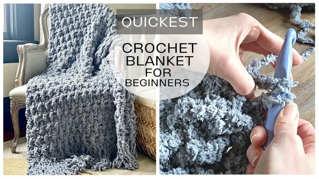 How To Crochet A Blanket For Beginners Step By Step Slowly
