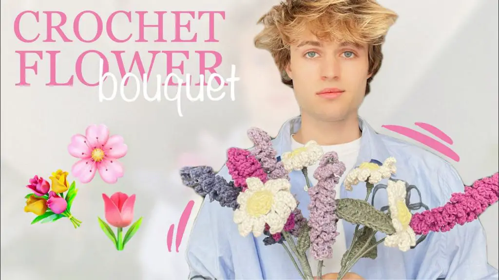 Valentine's Day Crochet Flowers Bouquet