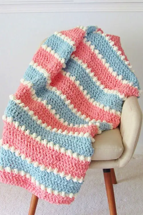 6 hours Crochet Blanket for Baby