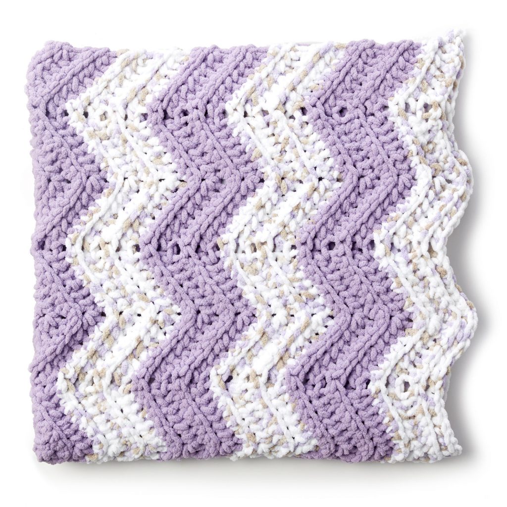 Bernat Simple Chevron Baby Blanket Pattern