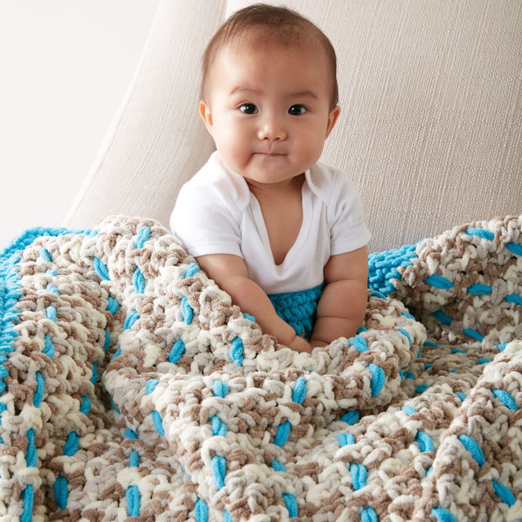 Bernat Little Dreamweaver Blanket Free Pattern