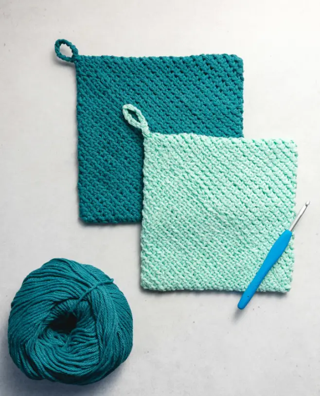 Easy Double Thick Crochet Potholder – Free Pattern