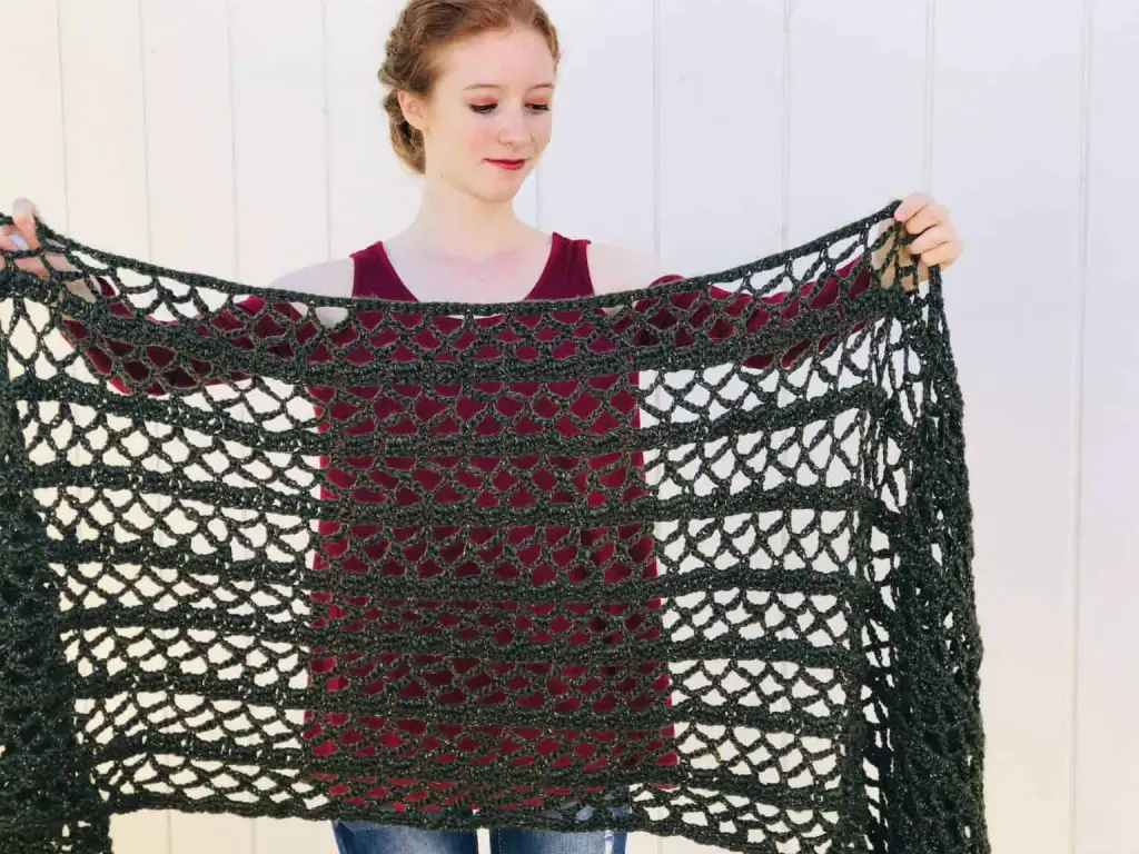 Easy Rectangle Crochet Wrap Pattern
