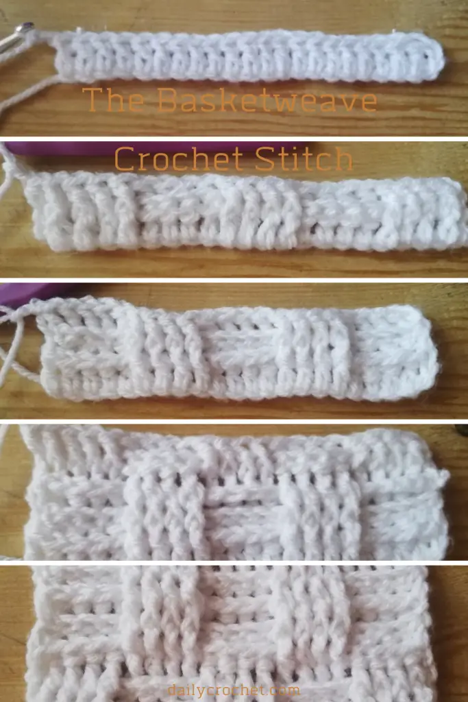 Basket weave crochet written pattern
