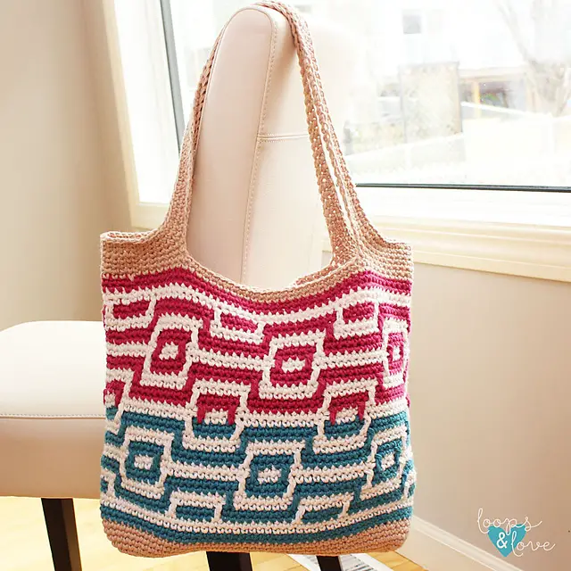 Mosaic Crochet Tote Bag Pattern: Lovely And Versatile