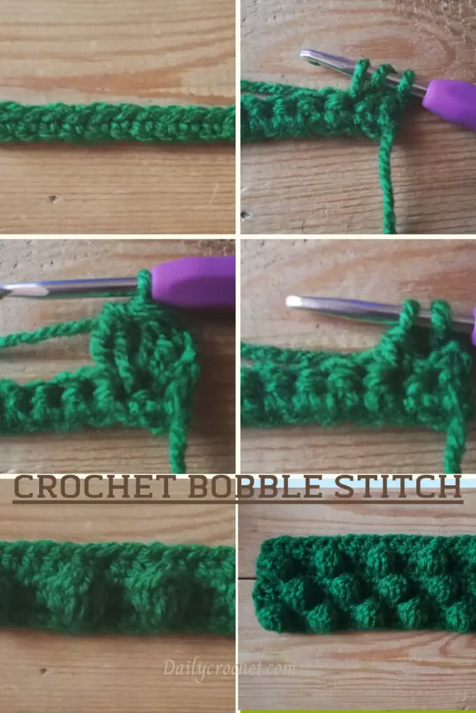 Crochet Bobble Stitch Written Instructions And Photo Tutorial