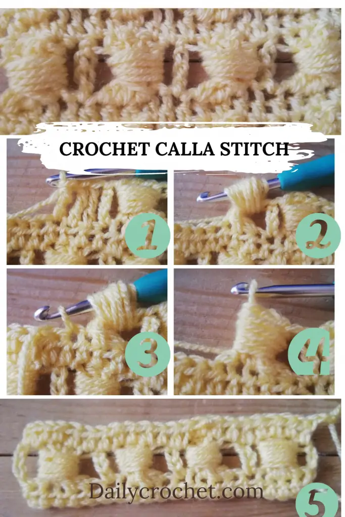 Easy Blanket Stitch Crochet Pattern- Pretty Calla Crochet Stitch