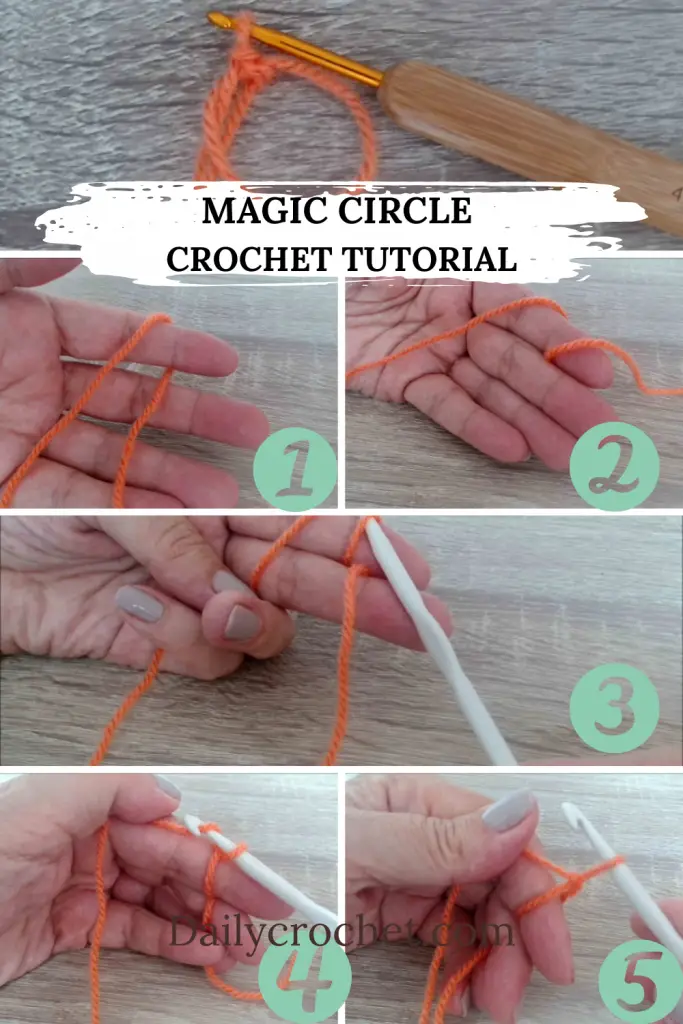 How to Crochet the Magic Ring (or Magic Circle) - Step by Step Guide 