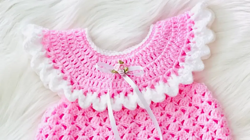 Beautiful Crochet Summer Dress For Baby Girl-This crochet summer dress for baby girl is perfect for those hot summer days! It's light and airy, and can be made in any color you like.