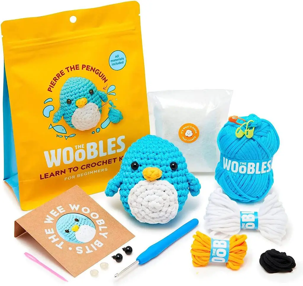Pierre The Penguin The Woobles Beginner Crochet Kit